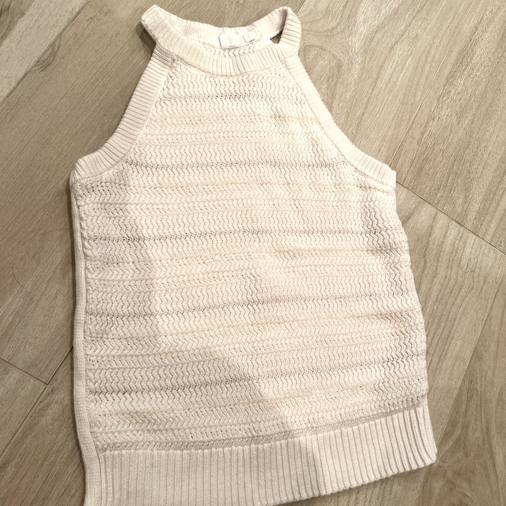 2 for $15 or $10 for single purchase - Gap white knit halter top